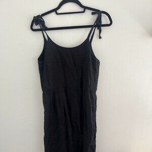 black linen jumpsuit